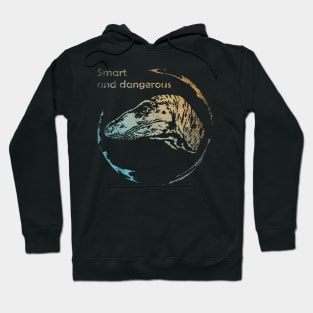 Smart Velociraptor Jurassic Dinosaur Vintage Hoodie